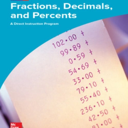 Corrective Mathematics Fractions, Decimals, and Percents, Workbook