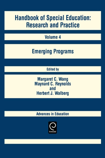 Handbook of Special Education: Emerging Programs