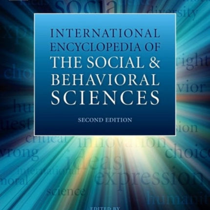 International Encyclopedia of the Social  Behavioral Sciences