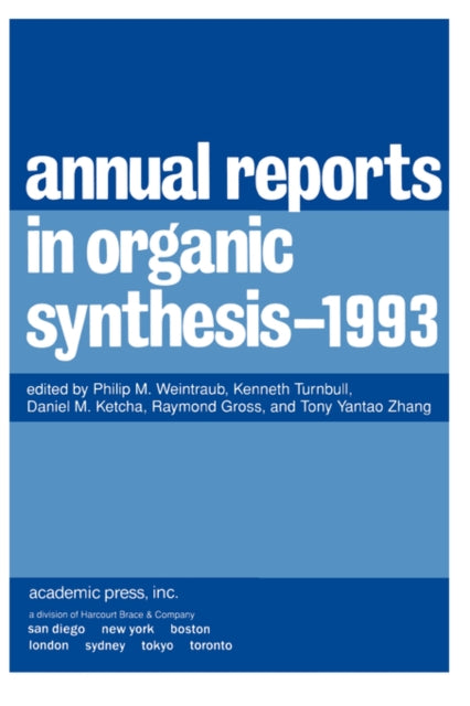 Annual Reports in Organic Synthesis 1993: 1993: Volume 1993