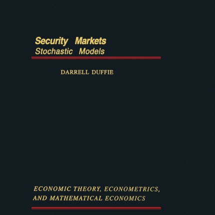 Security Markets: Stochastic Models