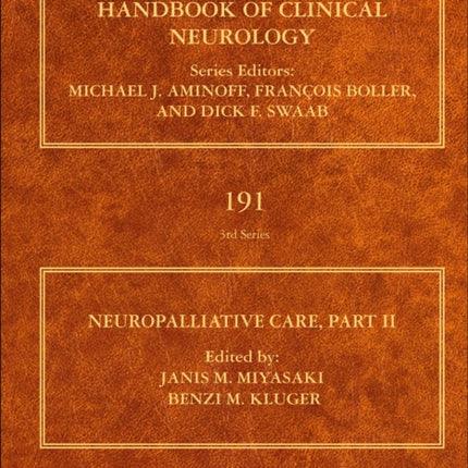 Neuropalliative Care: Part II: Volume 191