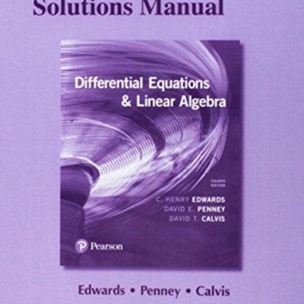 Student Solutions Manual for Differential Equations and Linear Algebra