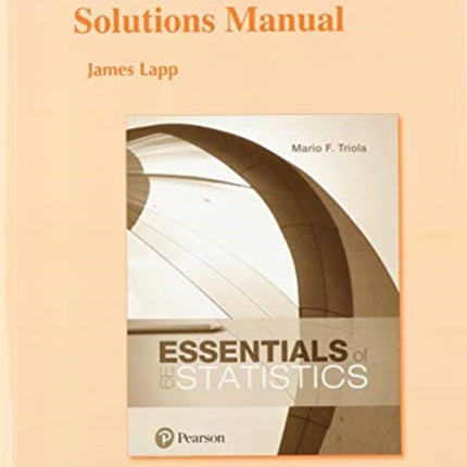 Students Solutions Manual for Essentials of