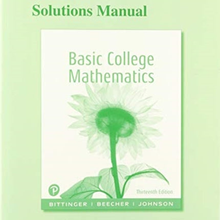 Student Solutions Manual for Basic College Mathematics