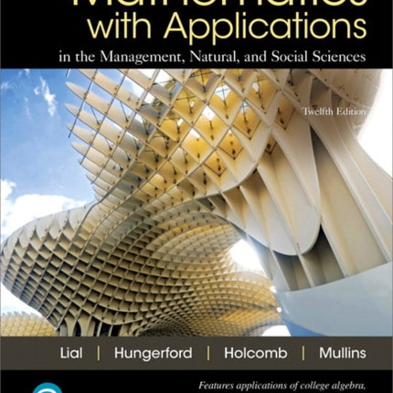 Mathematics with Applications In the Management, Natural, and Social Sciences