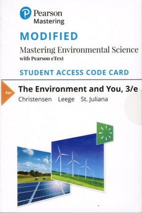 Mastering Environmental Science with Pearson eText Access Code for Environment and You, The