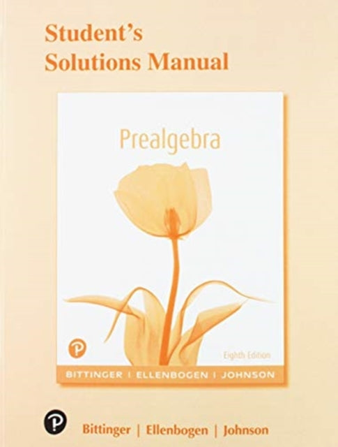 Student's Solutions Manual for Prealgebra