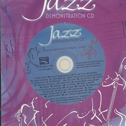 Jazz Demonstration Disc for Jazz Styles