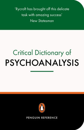 A Critical Dictionary of Psychoanalysis