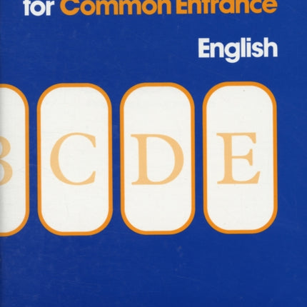 Multiple Choice Tests for Common Entrance