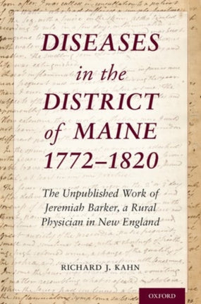 Diseases in the District of Maine 1772  1820