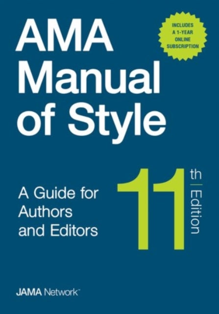 AMA Manual of Style A Guide for Authors and Editors  hardcoverOnline Bundle Package