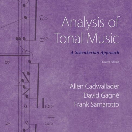 Analysis of Tonal Music A Schenkerian Approach