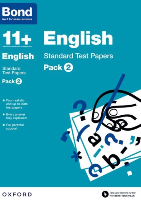 Bond 11+: English: Standard Test Papers: Ready for the 2024 exam: For 11+ GL assessment and Entrance Exams: Pack 2