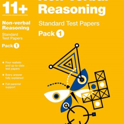 Bond 11+: Non-verbal Reasoning: Standard Test Papers: Ready for the 2024 exam: Pack 1