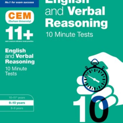 Bond 11+: English & Verbal Reasoning: CEM 10 Minute Tests: 9-10 years