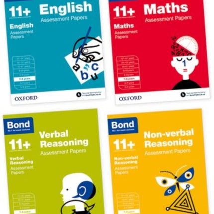 Bond 11+: English, Maths, Non-verbal Reasoning, Verbal Reasoning: Assessment Papers: 7-8 years Bundle