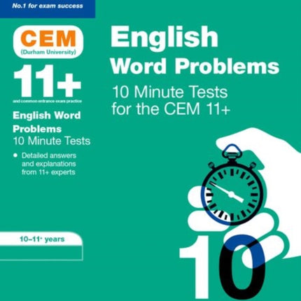 Bond 11+: CEM English Word Problems 10 Minute Tests: Ready for the 2024 exam: 10-11 Years