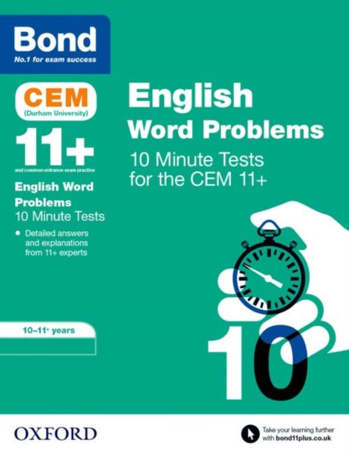 Bond 11+: CEM English Word Problems 10 Minute Tests: Ready for the 2024 exam: 10-11 Years