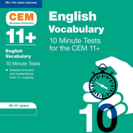 Bond 11+: CEM Vocabulary 10 Minute Tests: Ready for the 2024 exam: 10-11 Years