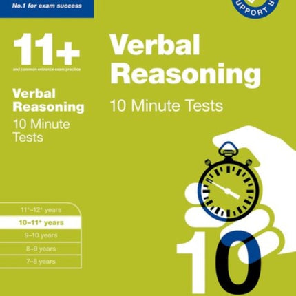 Bond 11+: Bond 11+ 10 Minute Tests Verbal Reasoning 10-11 years: For 11+ GL assessment and Entrance Exams