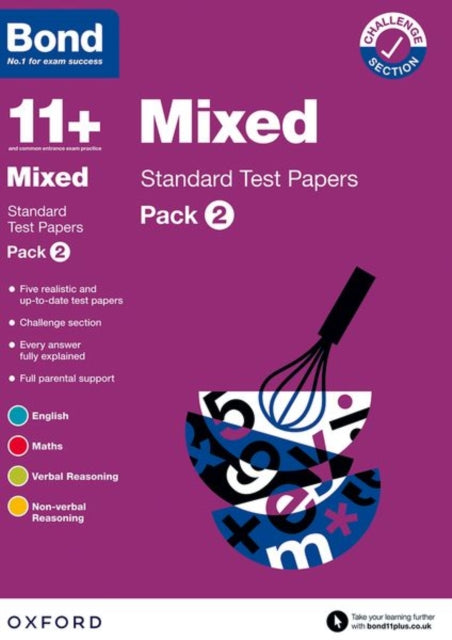 Bond 11+: Bond 11+ Mixed Standard Test Papers: Pack 2: For 11+ GL assessment and Entrance Exams