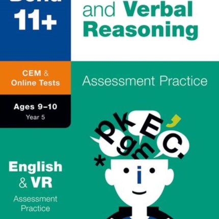 11+: Bond 11+ CEM English & Verbal Reasoning Assessment Papers 9-10 Years