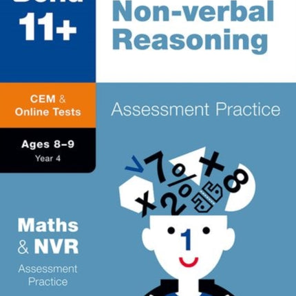 Bond 11+: Bond 11+ CEM Maths & Non-verbal Reasoning Assessment Papers 8-9 Years