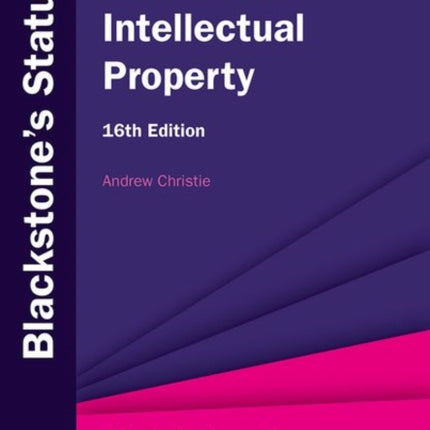 Blackstone's Statutes on Intellectual Property