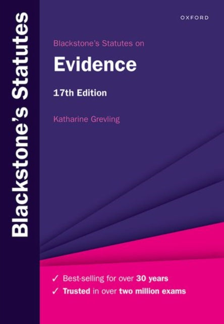Blackstones Statutes on Evidence Blackstones