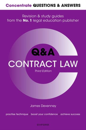 Concentrate Questions and Answers Contract Law: Law Q&A Revision and Study Guide