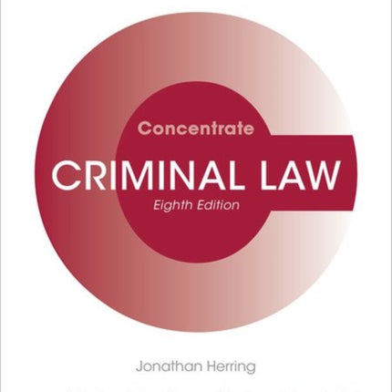 Criminal Law Concentrate: Law Revision and Study Guide