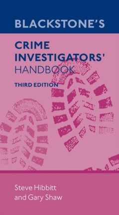 Blackstones Crime Investigators Handbook