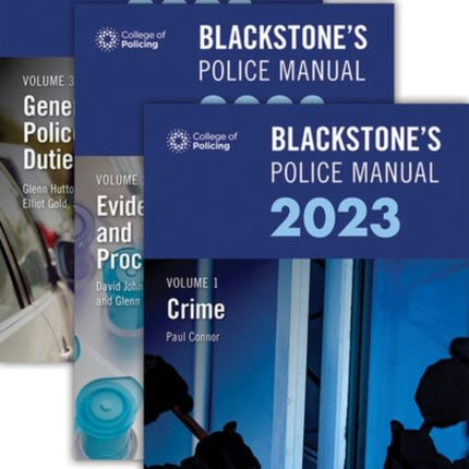 Blackstones Police Manuals Three Volume Set 2023