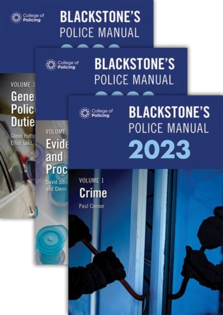 Blackstones Police Manuals Three Volume Set 2023