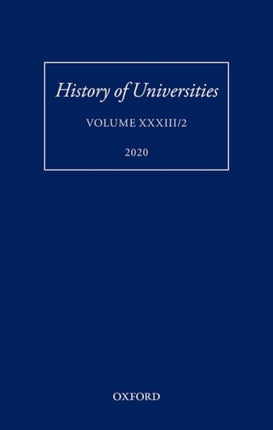 History of Universities Volume XXXIII/2