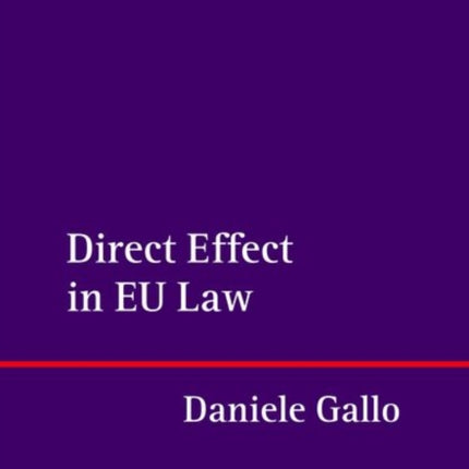 Direct Effect in EU Law