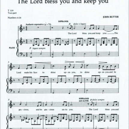 The Lord bless you and keep you