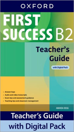 First Success B2 Teachers Guide with Digital Pack