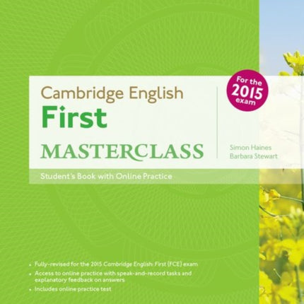 Students Book and Online Practice Pack Cambridge English First Masterclass