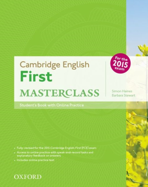 Students Book and Online Practice Pack Cambridge English First Masterclass