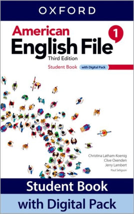 American English File Level 1 Student Book with Digital Pack Print Student Book and 2 years access to Student ebook Workbook ebook Online Practice and Student Resources