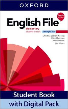 English File Elementary Student Book with Digital Pack Print Student Book and 2 years access to Student ebook Workbook ebook Online Practice and Student Resources.