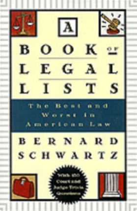 A Book of Legal Lists