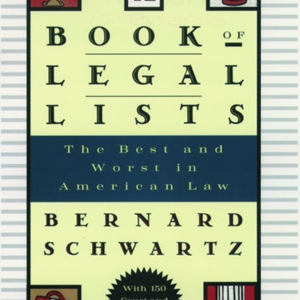 A Book of Legal Lists