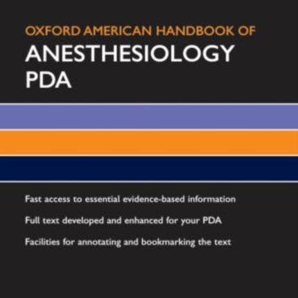 Oxford American Handbook of Anesthesiology PDA