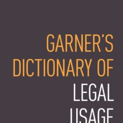 Garner's Dictionary of Legal Usage