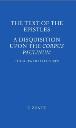 The Text of the Epistles
