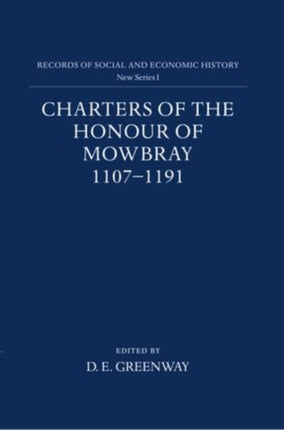 Charters of the Honour of Mowbray 11071191